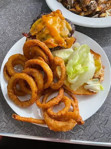 Hot dog at White Star Diner in downtown Winnipeg, MB
